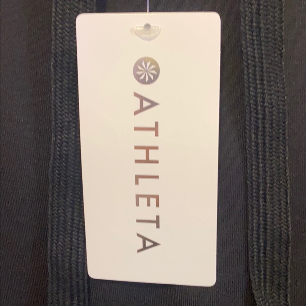 NWT Athleta Steady State BlackCrop Sweatshirt - Picture 8 of 9